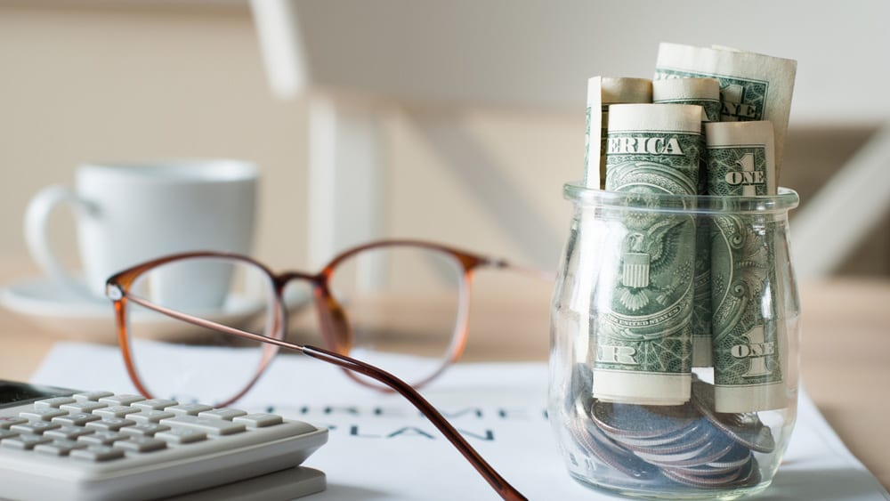 saving money for retirement plan finance concept