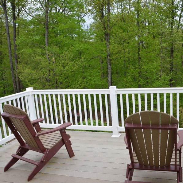 balcony with patio chairs